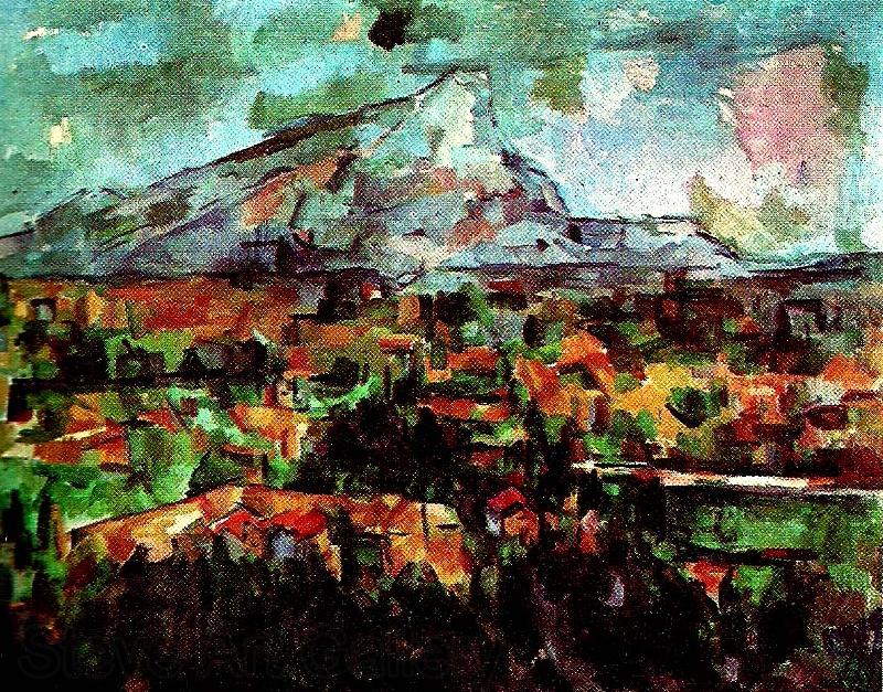 Paul Cezanne beget sainte-victoire Norge oil painting art